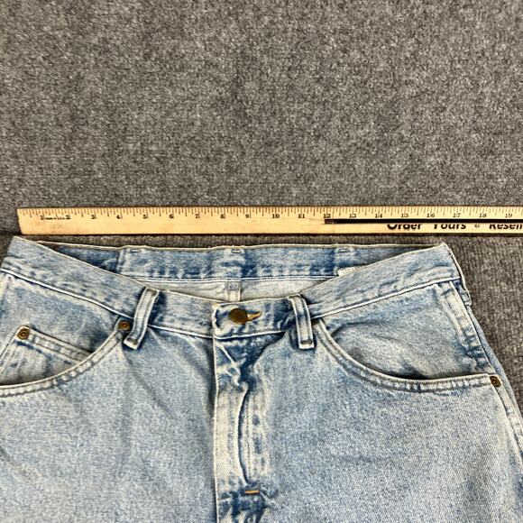 Wrangler Mens Jeans Size 34x29 Light Wash Regular Fit Straight Leg Denim Baggy - Picture 7 of 10